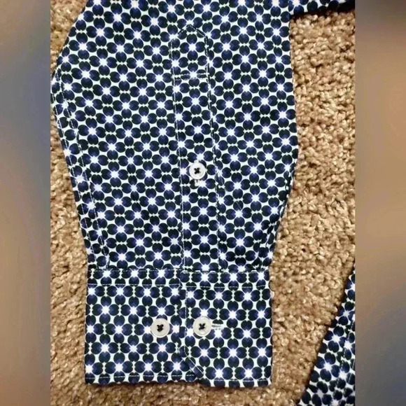 Good Man Brand Long sleeve geometric pattern button down shirt NWT - Picture 6 of 7